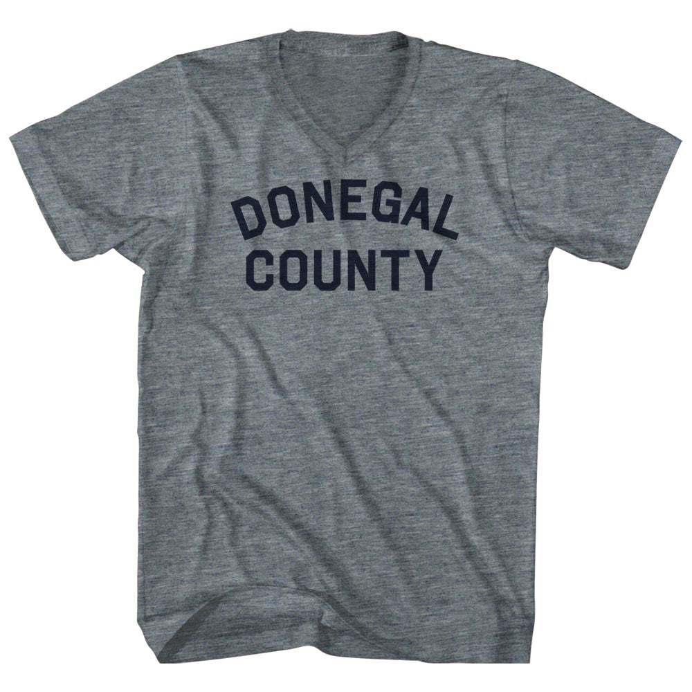 Donegal County Tri-Blend V-neck Womens Junior Cut T-shirt product image 1