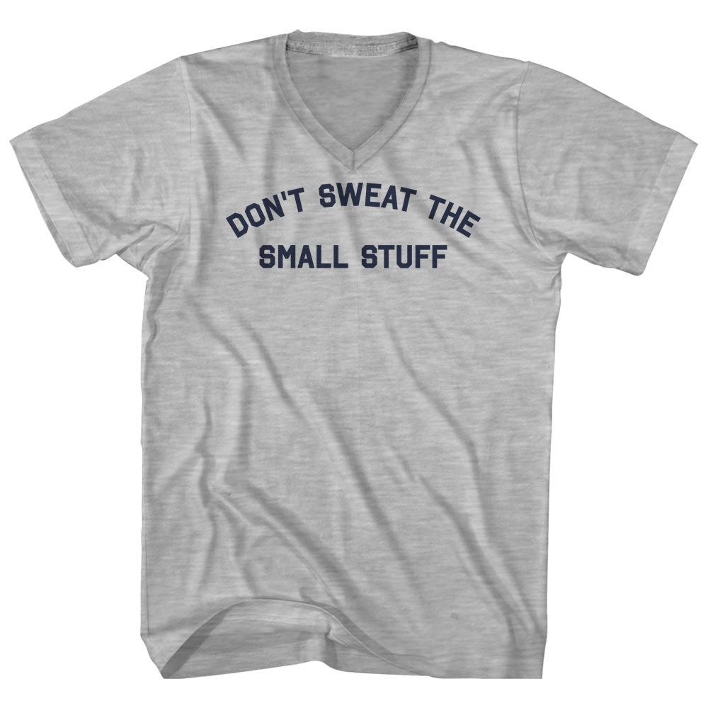 Don't Sweat The Small Stuff Men's Cotton V-neck T-shirt product image 1