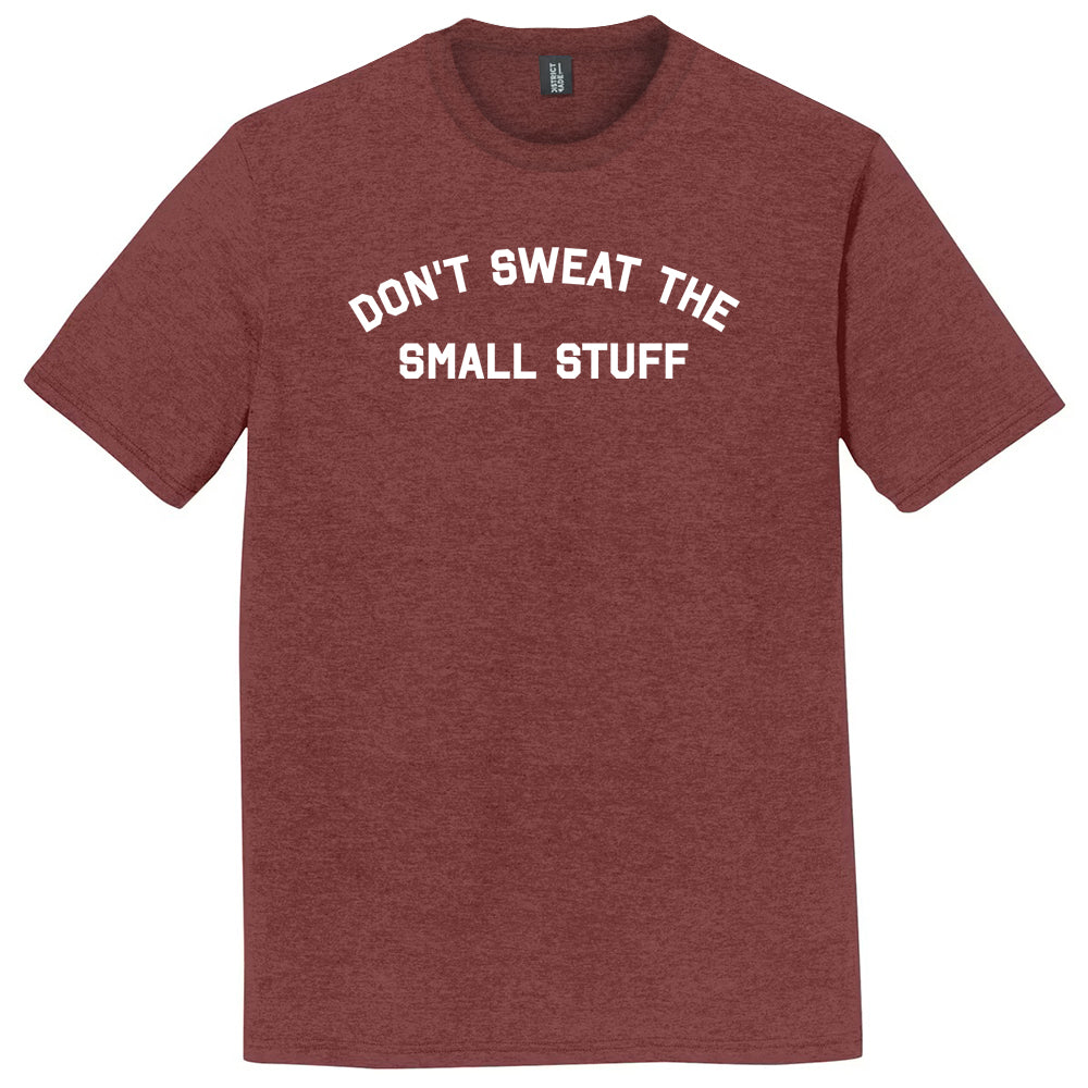Don't Sweat The Small Stuff Mens Tri-Blend DTG T-shirt product image 1