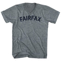 Fairfax Tri-Blend V-neck Womens Junior Cut T-shirt product image 1