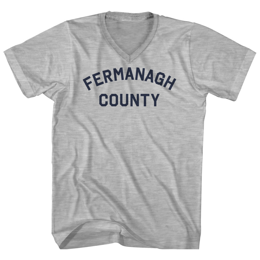 Fermanagh County Men's Cotton V-neck T-shirt product image 1