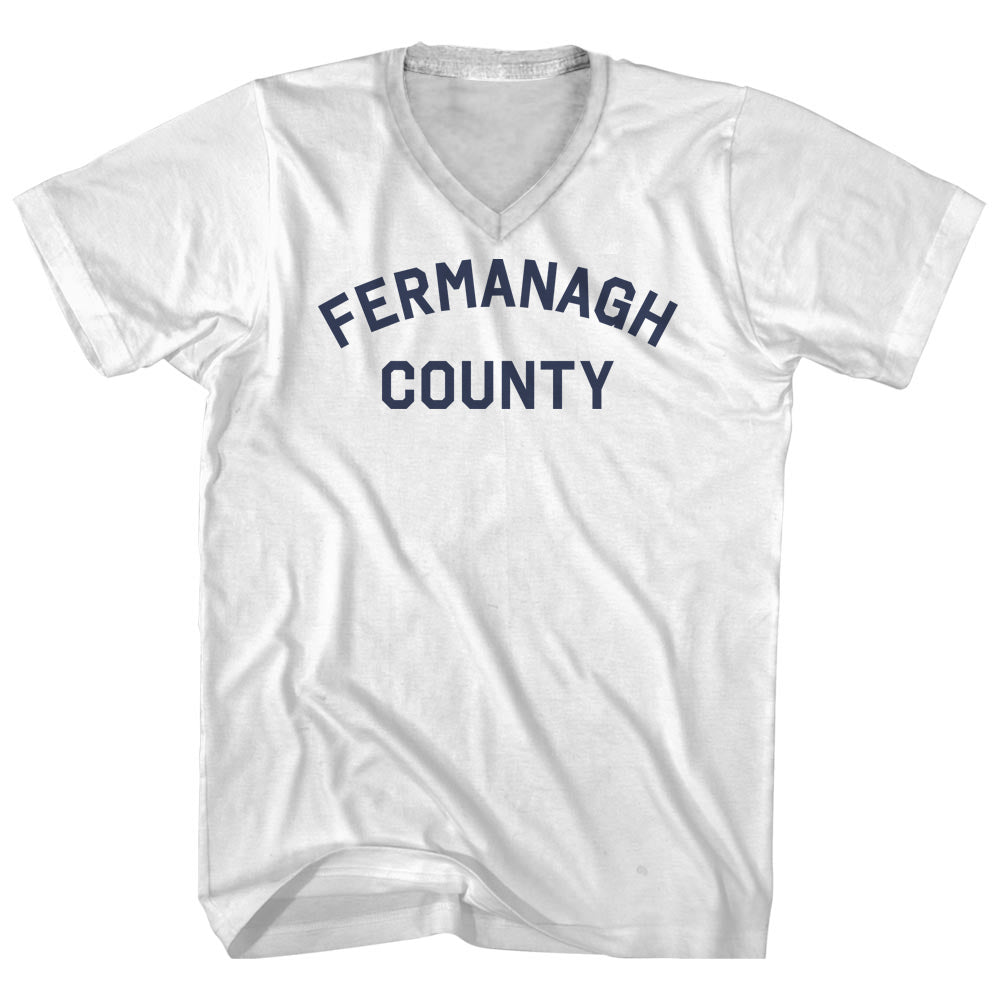 Fermanagh County Men's Cotton V-neck T-shirt product image 1