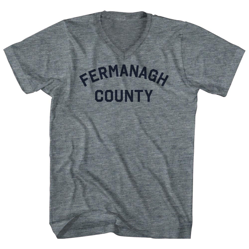 Fermanagh County Men's Tri-Blend V-neck T-shirt product image 1