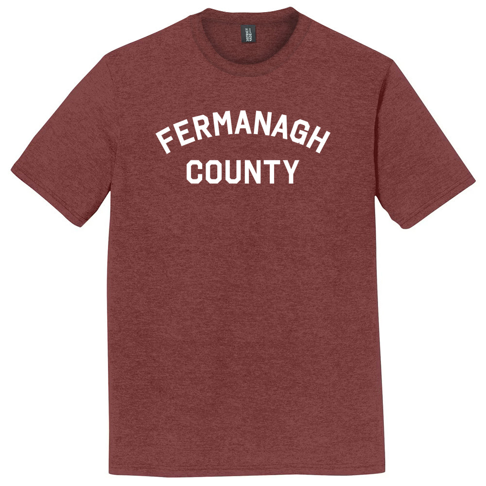 Fermanagh County Mens Tri-Blend DTG T-shirt product image 1