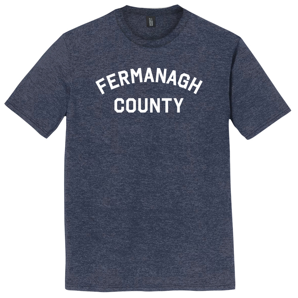 Fermanagh County Mens Tri-Blend DTG T-shirt product image 1