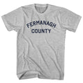 Fermanagh County Womens Cotton Junior Cut T-Shirt Grey product image 1
