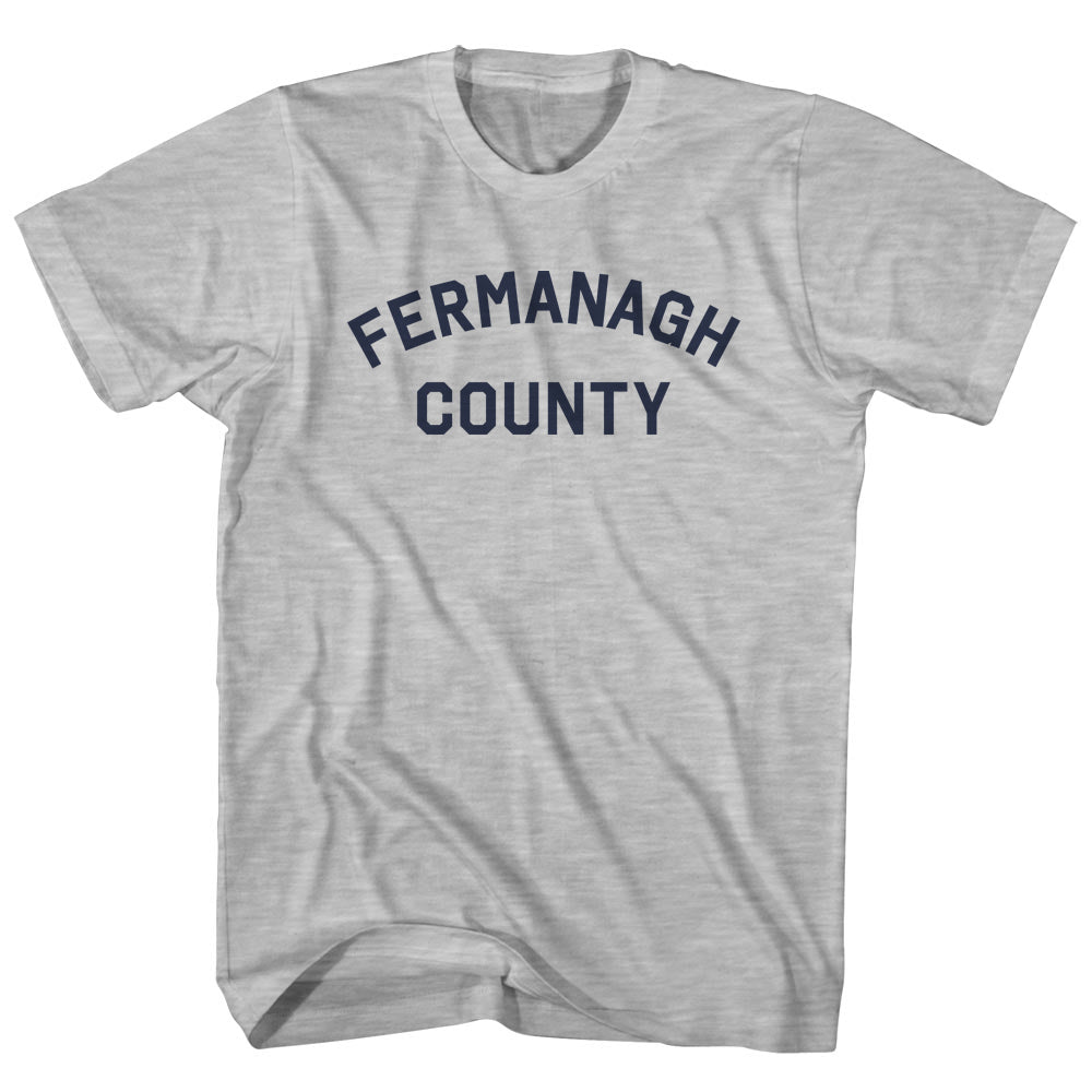 Fermanagh County Womens Cotton Junior Cut T-Shirt Grey product image 1