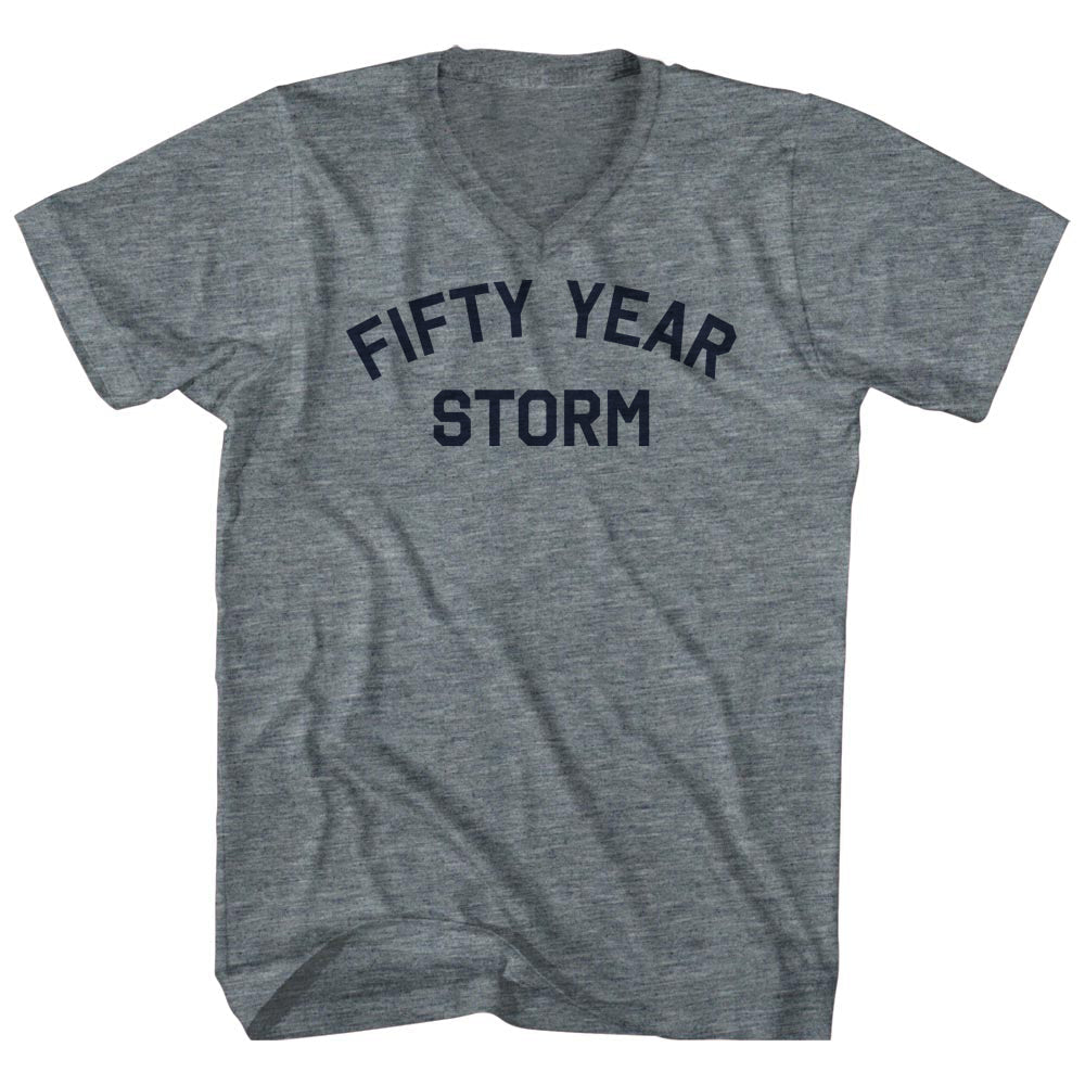 Fifty Year Storm Tri-Blend V-neck Womens Junior Cut T-shirt product image 1