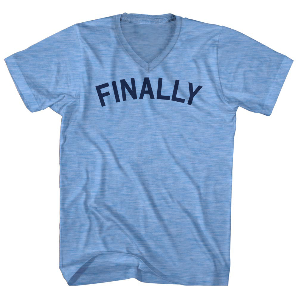 Finally Men's Tri-Blend V-neck T-shirt product image 1