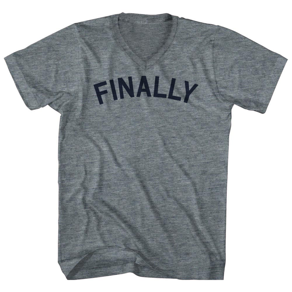 Finally Men's Tri-Blend V-neck T-shirt product image 1