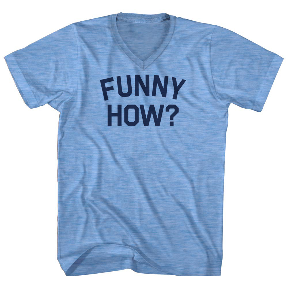 Funny How Men's Tri-Blend V-neck T-shirt product image 1