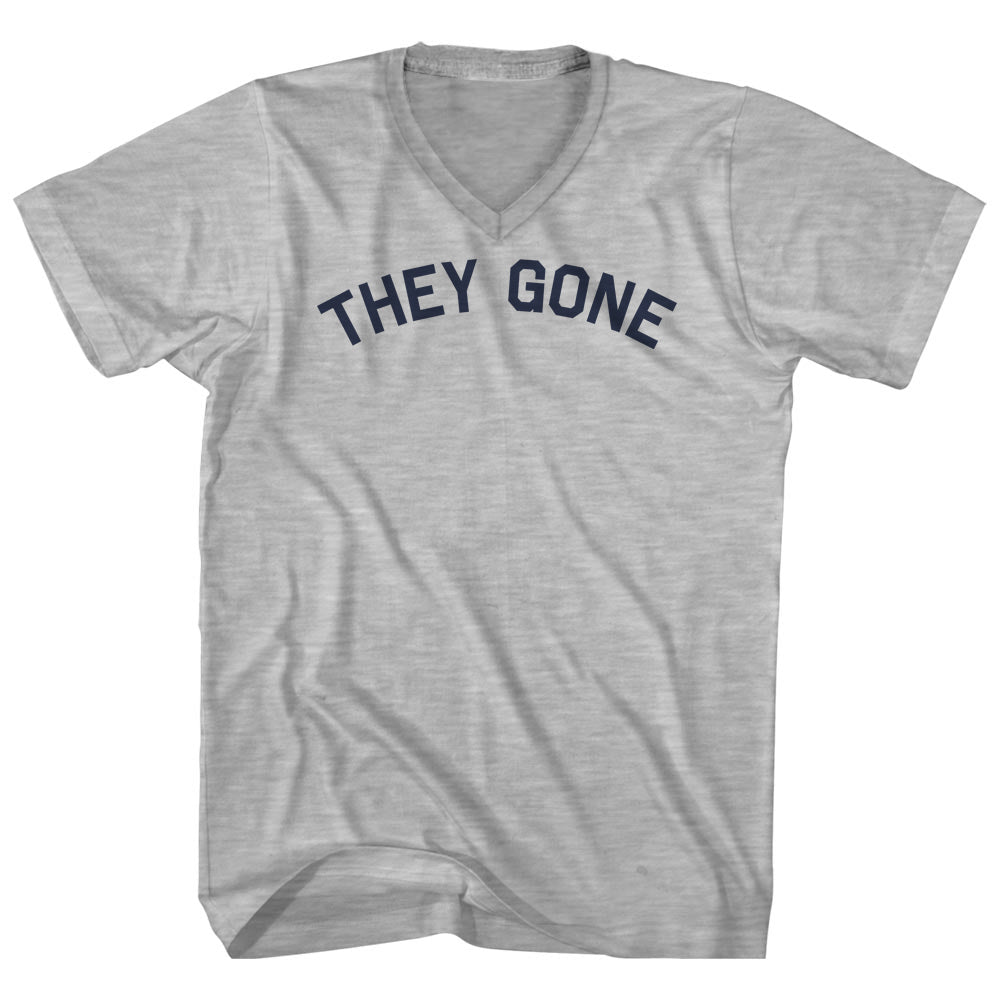 They Gone Men's Cotton V-neck T-shirt product image 1