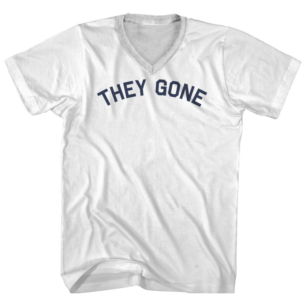 They Gone Men's Cotton V-neck T-shirt product image 1